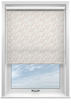 Dashing Zigzags, Pink Hues - Roller Blind